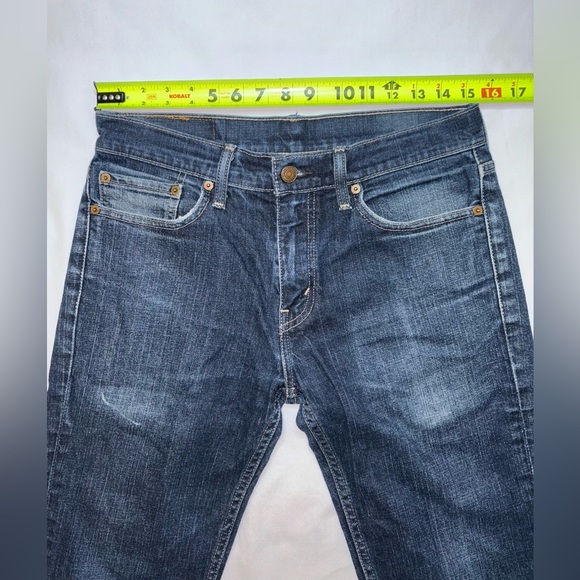 Levi’s Men’s Size 32/32 Dark Wash 511 Slim Fit Straight Leg Stretch Jeans - Picture 2 of 8